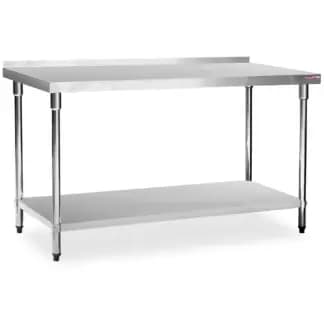 mesa de acero inoxidable con zocalo flamemax HWT-2-715RP