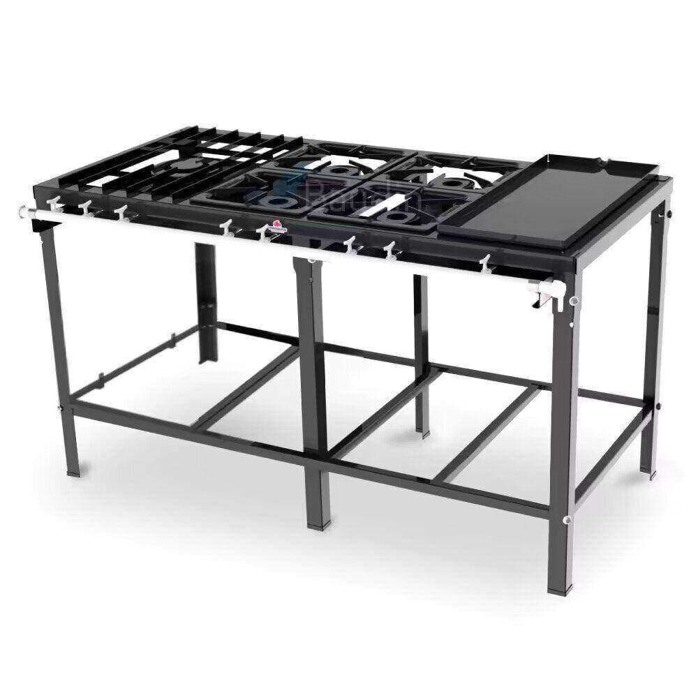 Anafe 5 hornallas con Plancha
