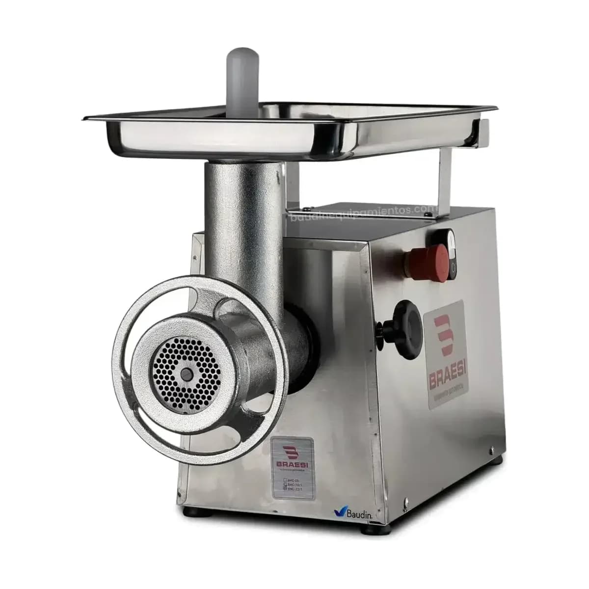 Picadora de carne electrica buje 22 Braesi BMC-22/1 G2, vista frontal