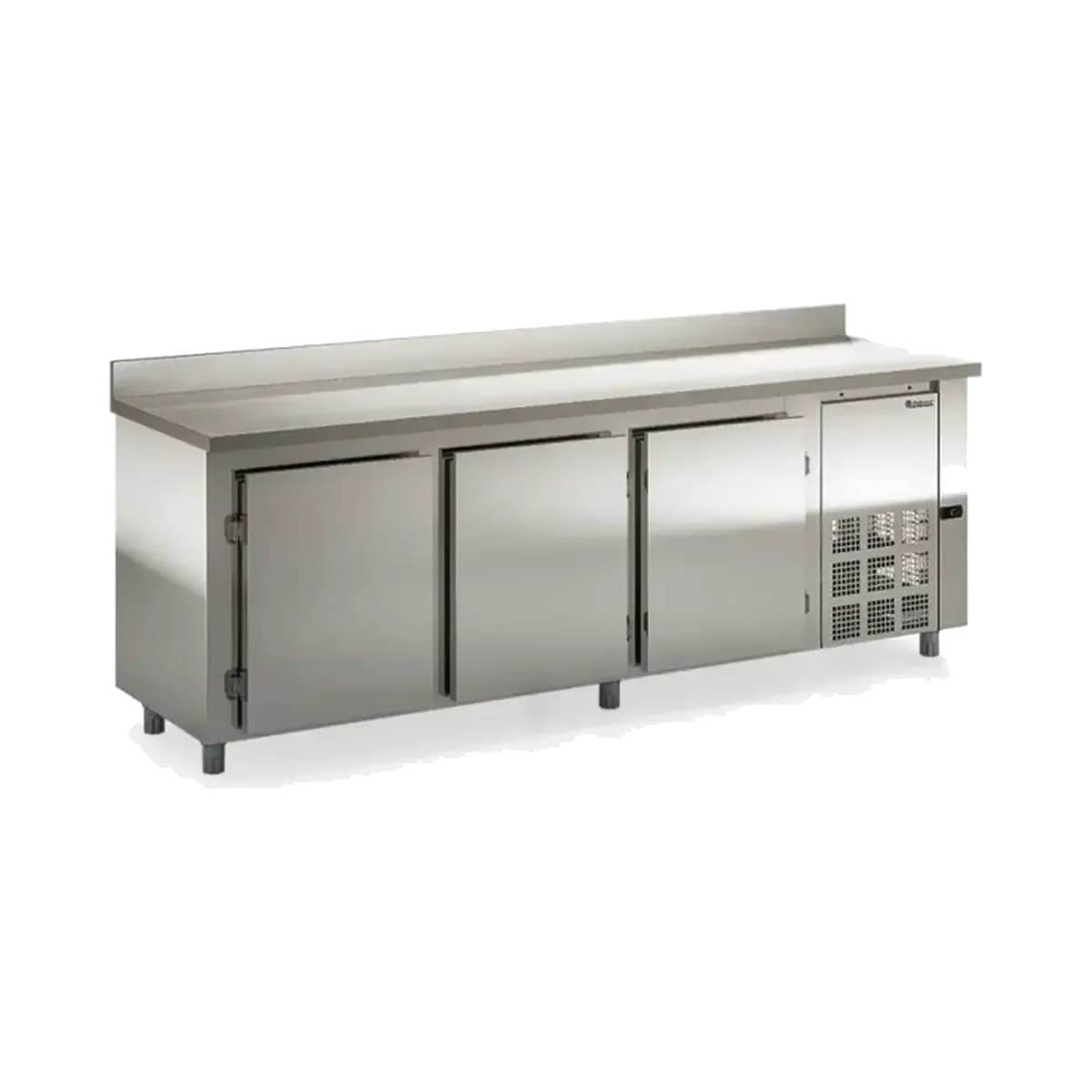 Bajo Mostrador 3 puertas 2,5 m Gelopar GBFE-250, vista frontal