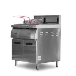 Freidor industrial 28 litros 2 canastos Flamemax HGF-70