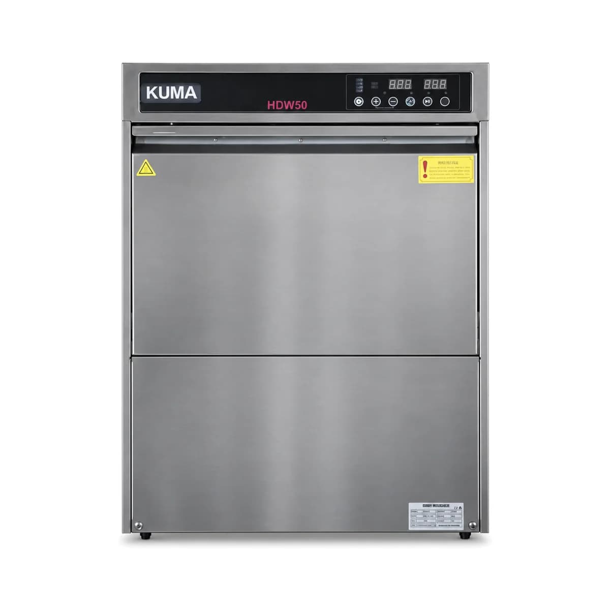 Lavavajillas Comercial 30 Canastas/h Kuma HDW-50, vista frontal