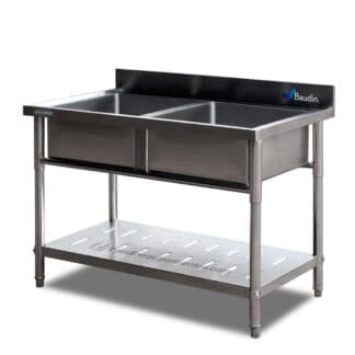 Mesada 120 x 70 cm con Doble Pileta | Kuma HSB-712DU