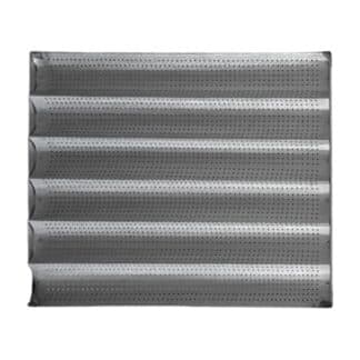 Bandeja Acanalada Perforada 58 x 68 cm acero al carbono aluminizada | Baudin BAP-58X68