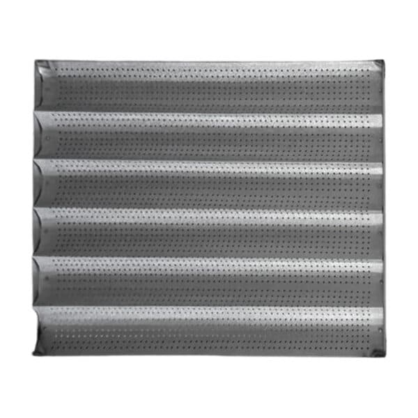 Bandeja Acanalada Perforada 58 x 68 cm acero al carbono aluminizada | Baudin BAP-58X68