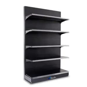 Gondola supermercado negra