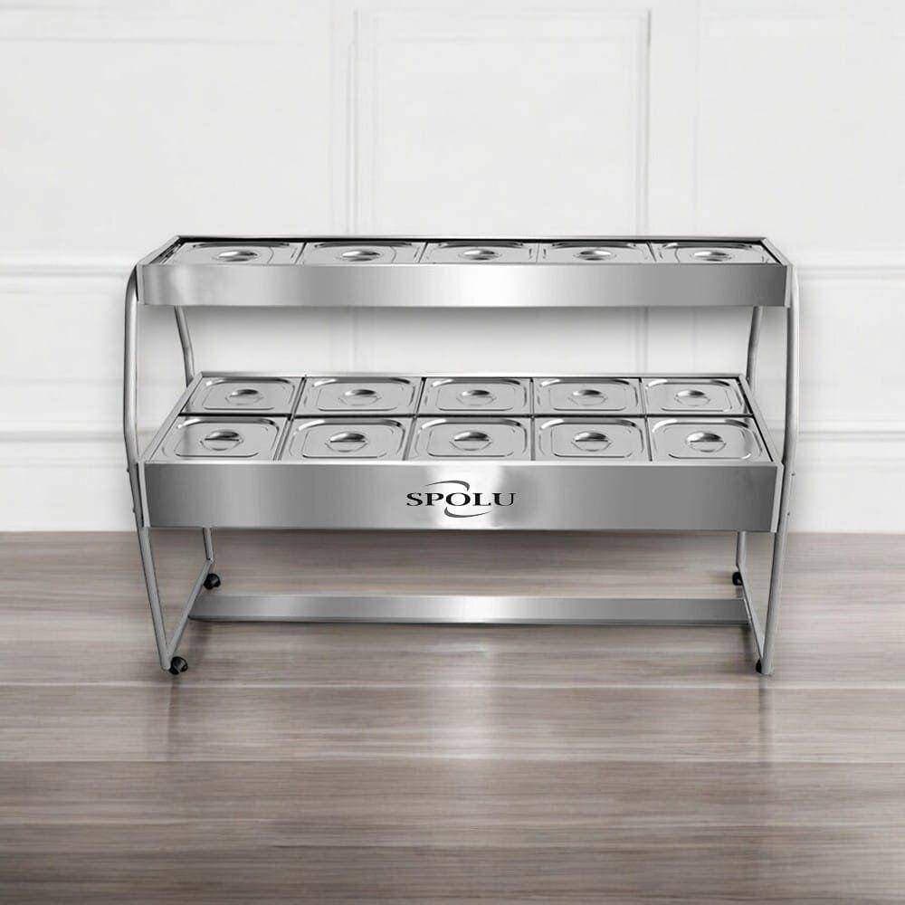Mesa Buffet Combinada 15 Cubas Spolu SPL-512CO Mockup