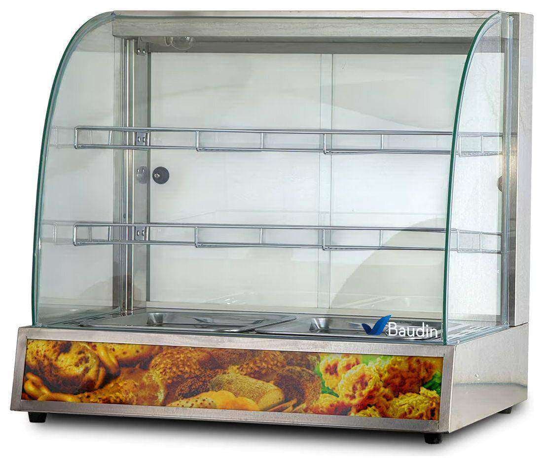 Vitrina Caliente Curva con Humedad Kuma HW-2PS