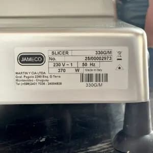 Cortadora Fiambre 33 cm | Jameco 330G/M
