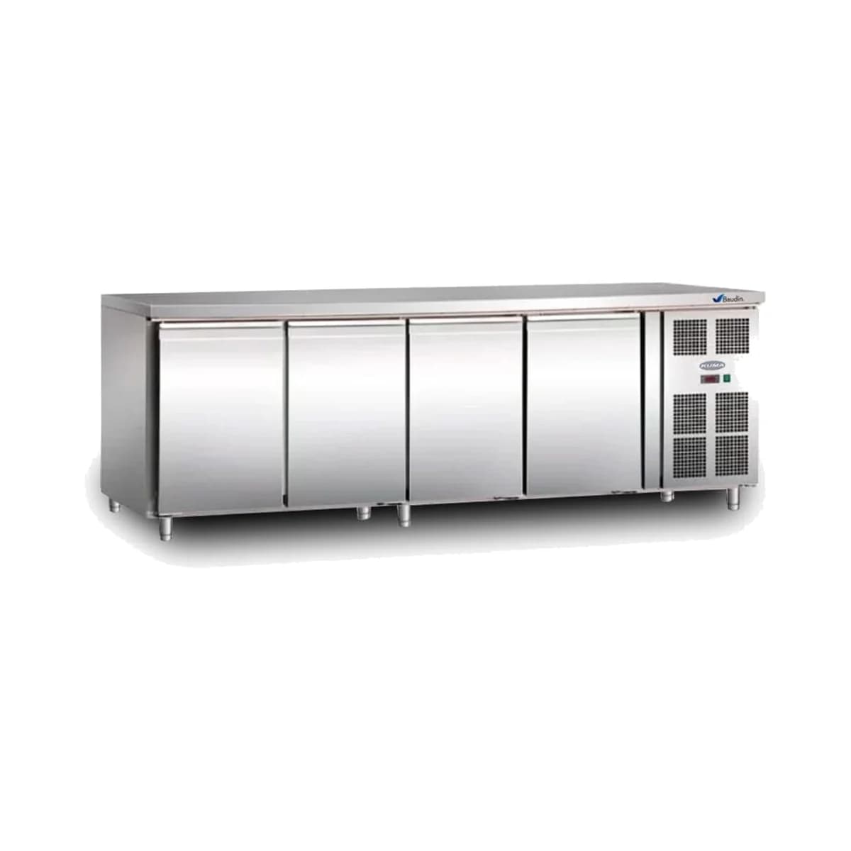 Bajo mostrador 2.23 m 4 Puertas Kuma GN-4100TN, vista frontal