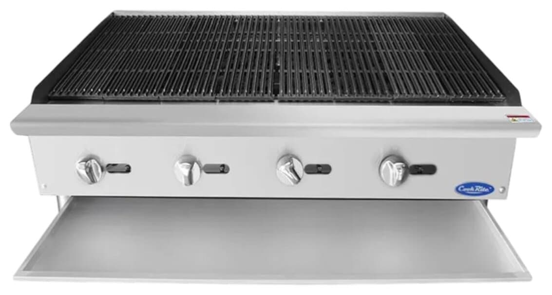 Parrilla de Acero Inox 90 cm Profesional | Cook Rite ATRC-24