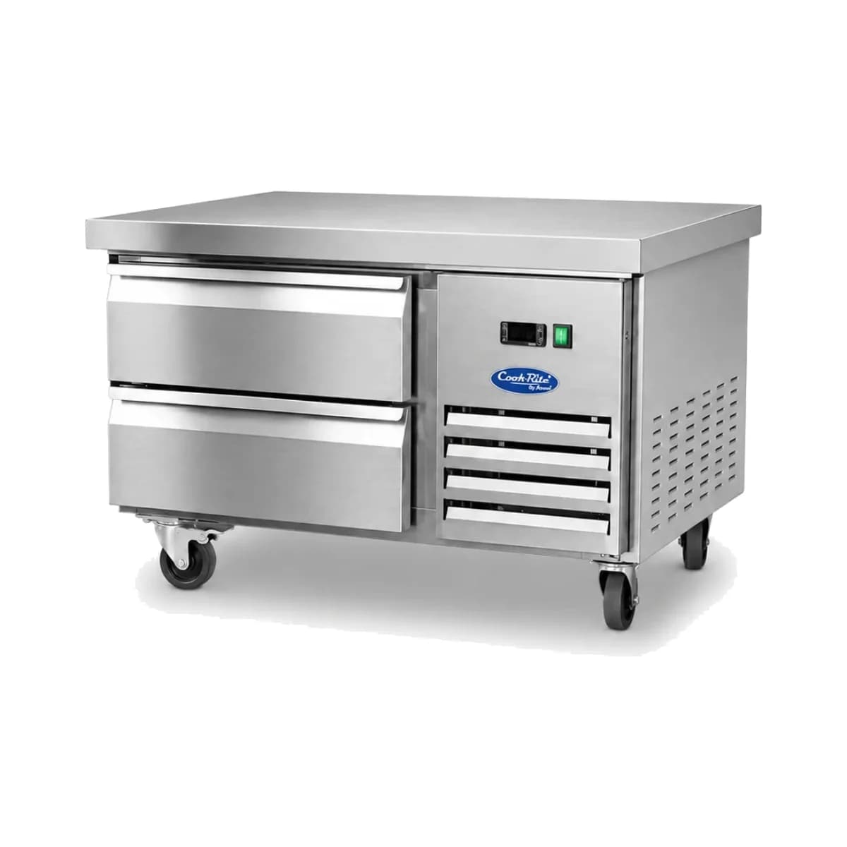 Bajo Mostrador 0.9 m con cajones para plancha Cook Rite MGF8448GR, vista frontal