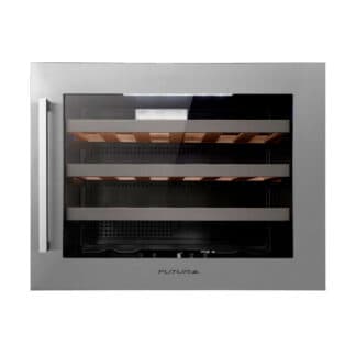 Vinoteca empotrable 22 botellas puerta acero inox | Futura FUT-EVE22X