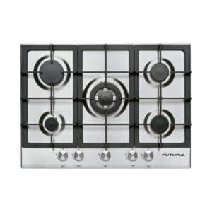 Anafe a gas acero inoxidable 70 cm empotrable | Futura FUT-AG700X-5