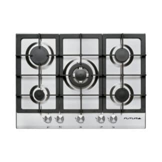 Anafe a gas acero inoxidable 70 cm empotrable | Futura FUT-AG700X-5