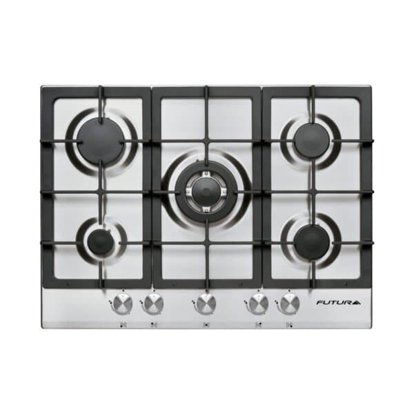 Anafe a gas acero inoxidable 70 cm empotrable | Futura FUT-AG700X-5