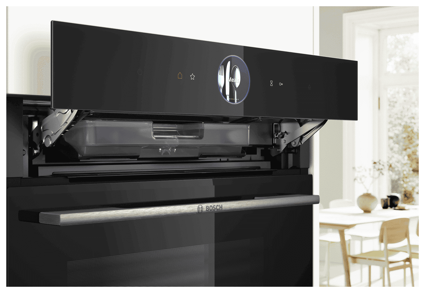 Horno empotrable Bosch HRG7361B1 71 L con vapor 3 niveles