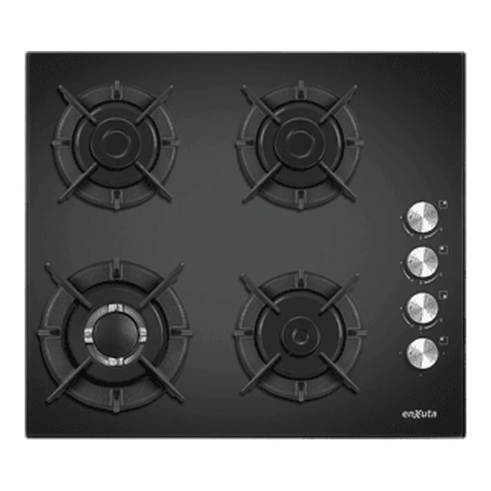 Anafe 4 hornallas Enxuta AENX5542NG vidrio negro hornalla triple