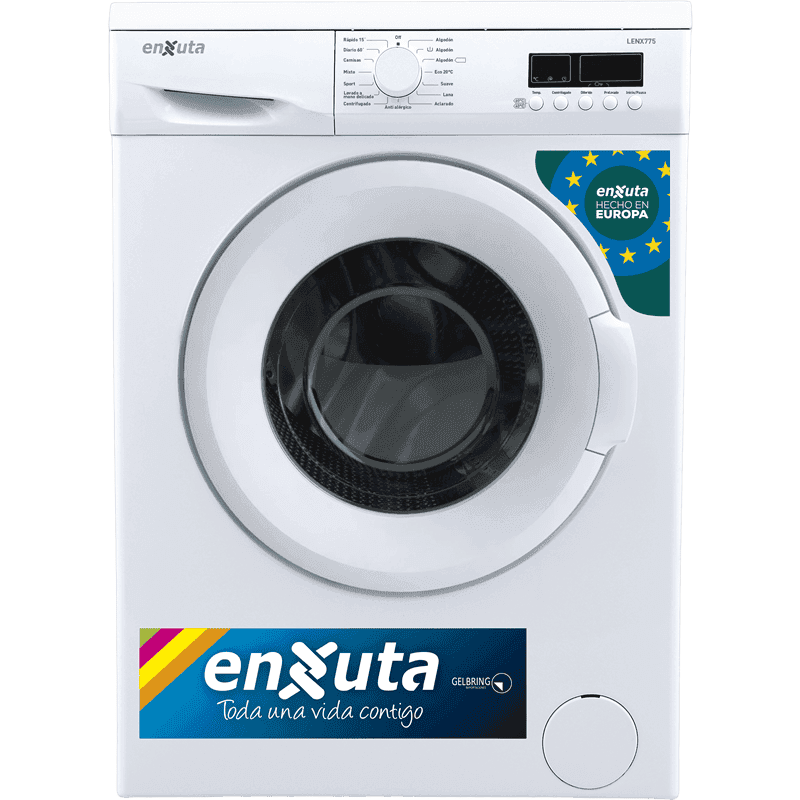 lavarropa carga frontal Enxuta LENX775 7 kg 1200 RPM