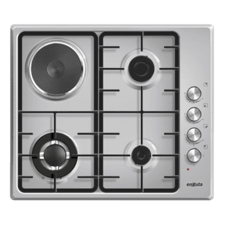 Anafe empotrable Enxuta AENX5546 3 hornallas disco 1000 W inox