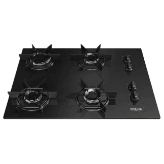 Anafe de Empotrar con 4 Hornallas a Gas Negro - Brasil - Enxuta