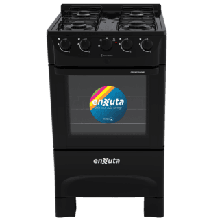 Cocina Combinada 4 Hornallas Negra - Brasil - Enxuta