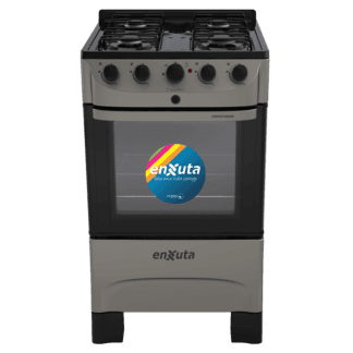 Cocina Combinada 4 Hornallas Titanio - Brasil - Enxuta