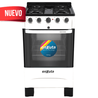 Cocina combinada Enxuta CENX27200HEW 4 quemadores horno eléctrico doble vidrio
