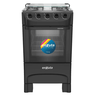 Cocina Supergas 4 Hornallas Negra Con Termocupla - Brasil - Enxuta