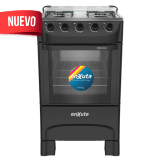 Cocina 4 hornallas Enxuta CENX27200NG mesada inox horno easy-clean
