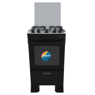 Cocina supergas Enxuta CENX27542NG-1 4 quemadores con grill y mesada inox