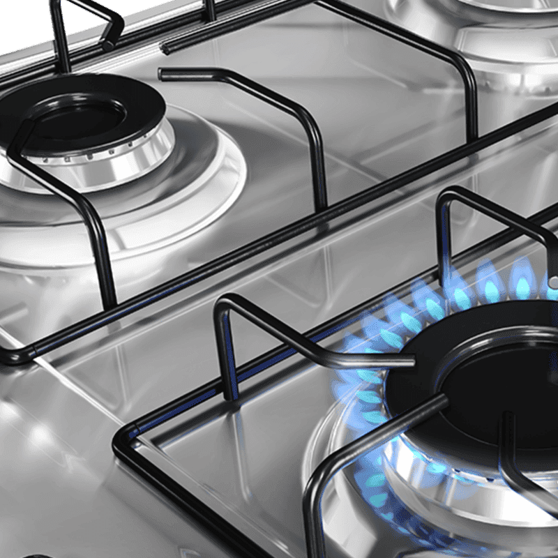 Cocina a gas Enxuta CENX27542T 4 hornallas con grill y termocupla
