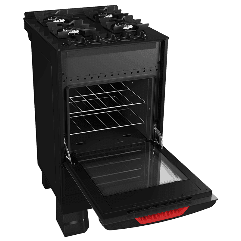 Cocina multigas Enxuta CENXV27542NG-1 4 quemadores mesada vidrio