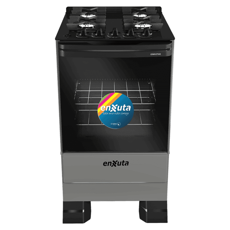 Cocina multigas Enxuta CENXV27542T 4 quemadores horno grill