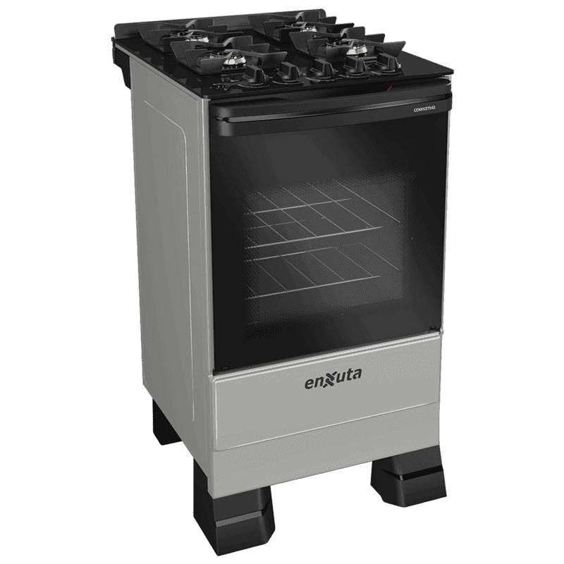 Cocina multigas Enxuta CENXV27542T 4 quemadores horno grill