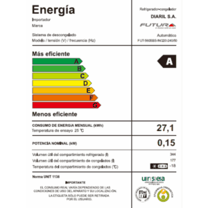 Refrigerador side by side 521 L frío seco | Futura FUT-560SBS-IN