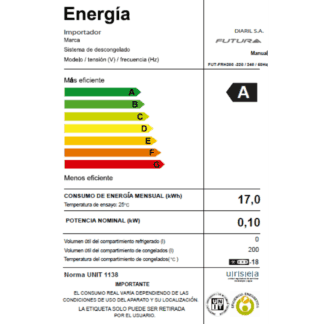 Freezer horizontal doble acción 198 L | Futura FUT-FRH200