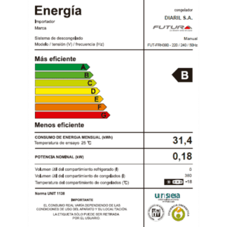 Freezer horizontal 371 L doble acción | Futura FUT-FRH380
