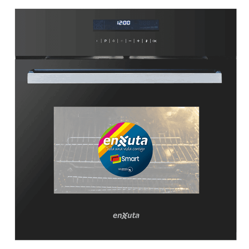 Horno empotrable Enxuta HEENXS3800DNG 73 L display touch vidrio negro