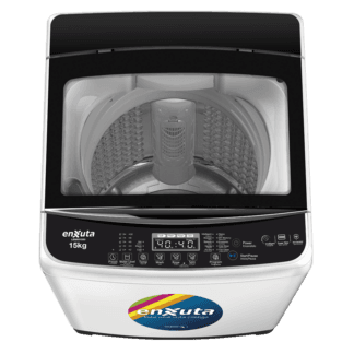 Lavarropa Automático Carga Superior 15 kg con Bomba y Tapa de Vidrio - China - Enxuta