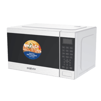 Microondas 25 Litros Digital Blanco con Grill - Enxuta