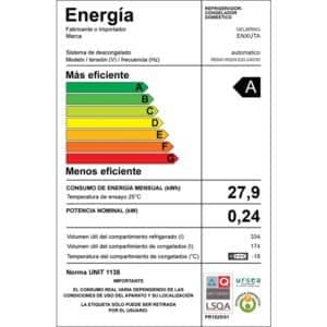 Refrigerador side by side Enxuta RENX16520I 508 L no frost control touch