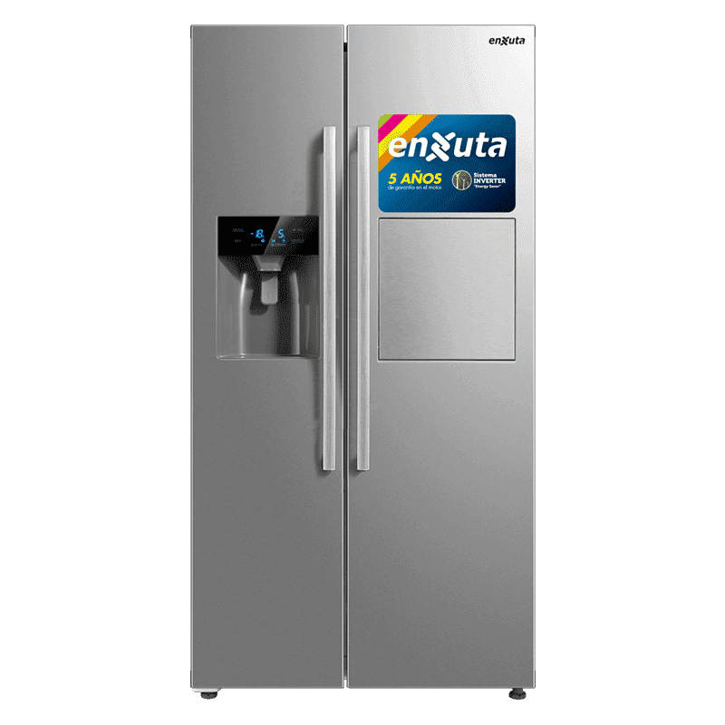 Refrigerador side by side Enxuta RENX9505I 490 L con dispensador y fábrica de hielo