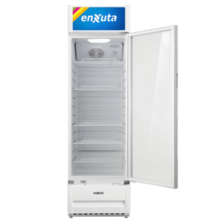 Vitrina Comercial Vertical 309 Litros con Cenefa Luminosa Led - Enxuta