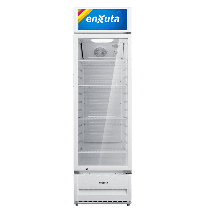 Vitrina refrigerada Enxuta VENX9310 309 L cenefa LED puerta vidrio templado