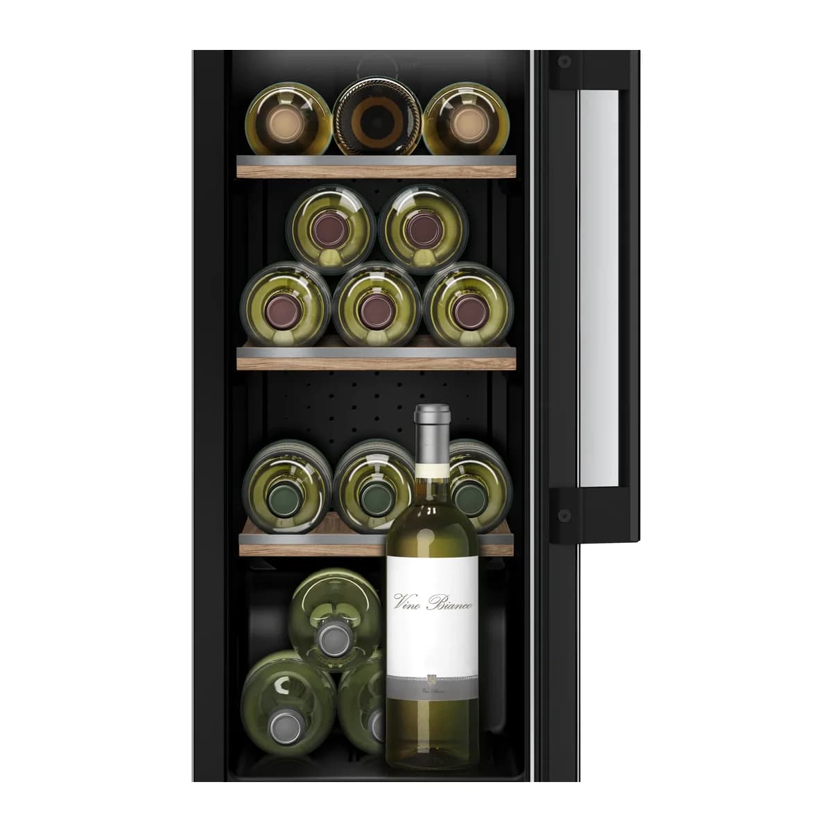 Vinoteca encastrable 21 botellas Bosch KUW20VHF0, interior botellas