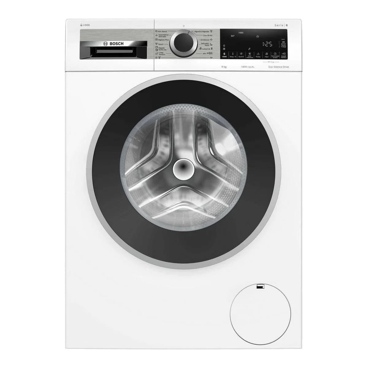 Lavarropas 9 kg con dosificación automática Bosch WGG244F1ES, vista frontal