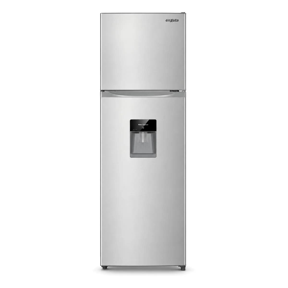 Refrigerador frío seco inverter 298 L inox con dispensador Enxuta RENX1300DI, vista frontal