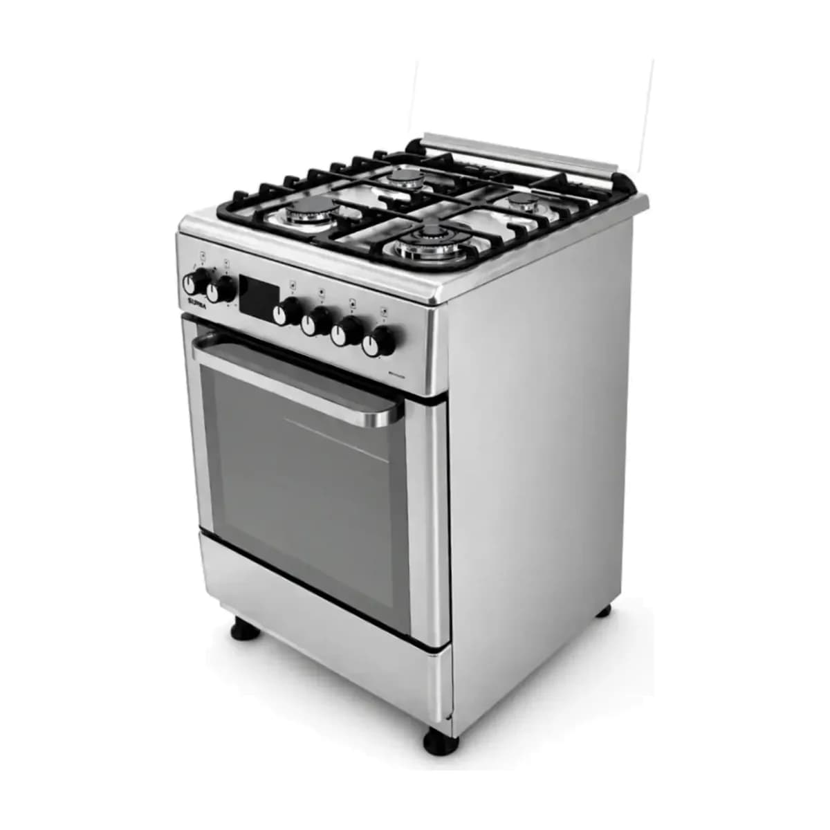 Cocina combinada 60 cm 4 quemadores horno eléctrico SIAM SI-CC60EV, vista frontal