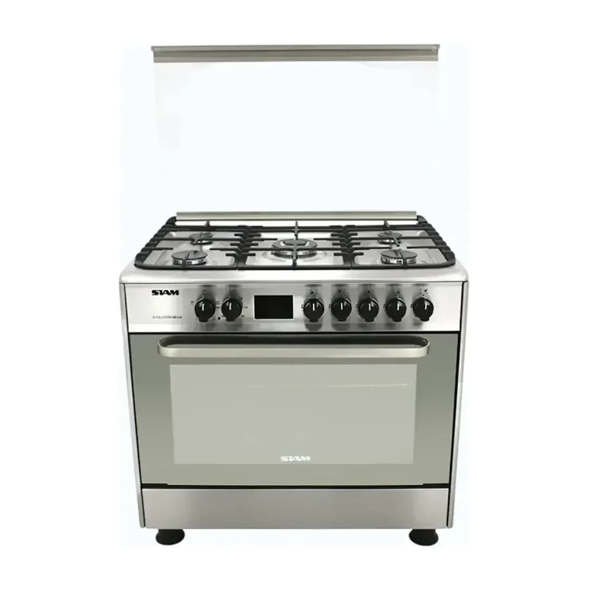 Cocina combinada 90 cm 5 quemadores Siam SI-CC90EV-M, vista frontal